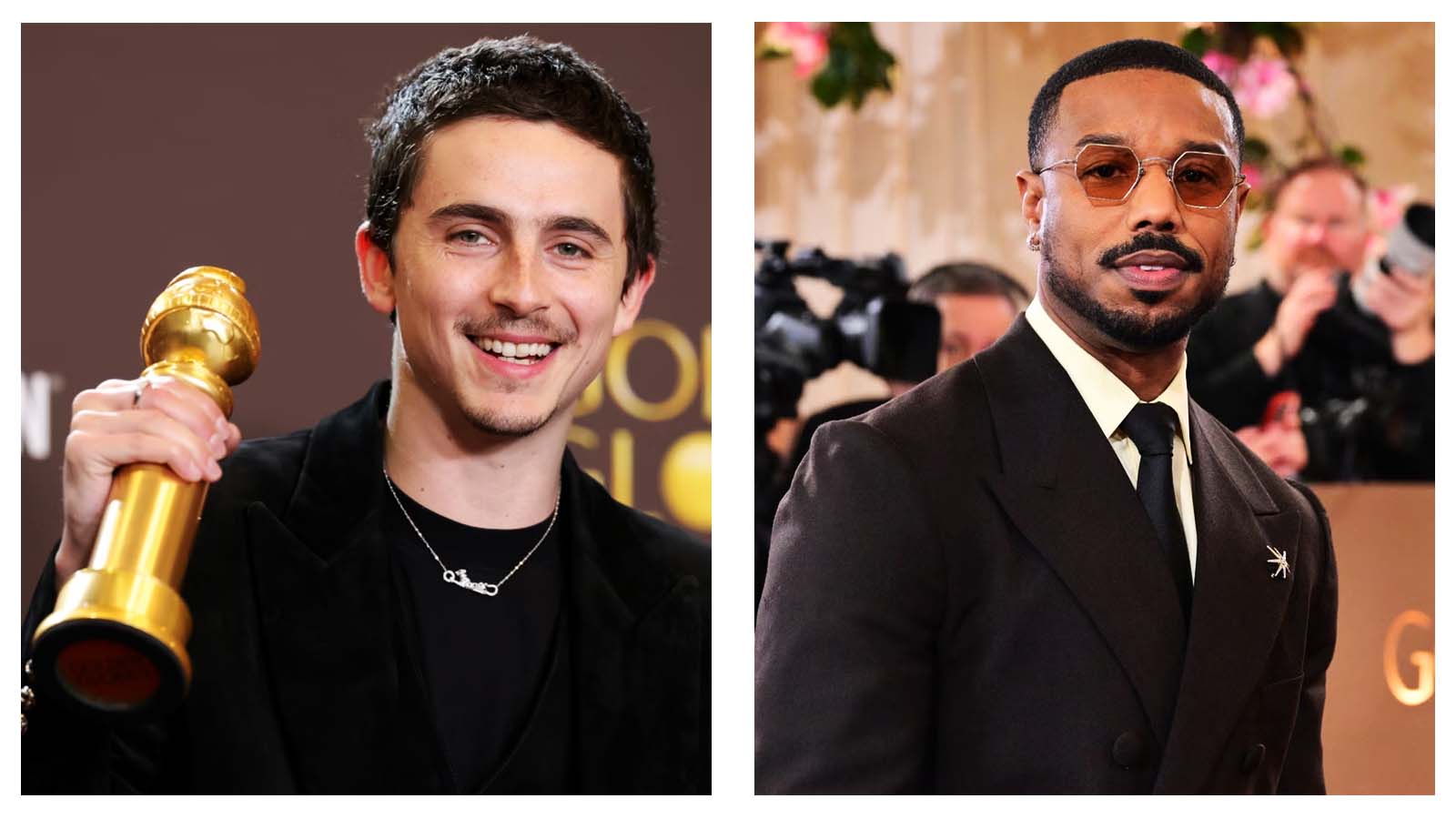 Timothee Chalamet and Michael B. Jordan - Golden Globes 2026