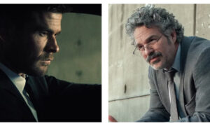 Stills of Chris Hemsworth and Mark Ruffalo in Crime 101