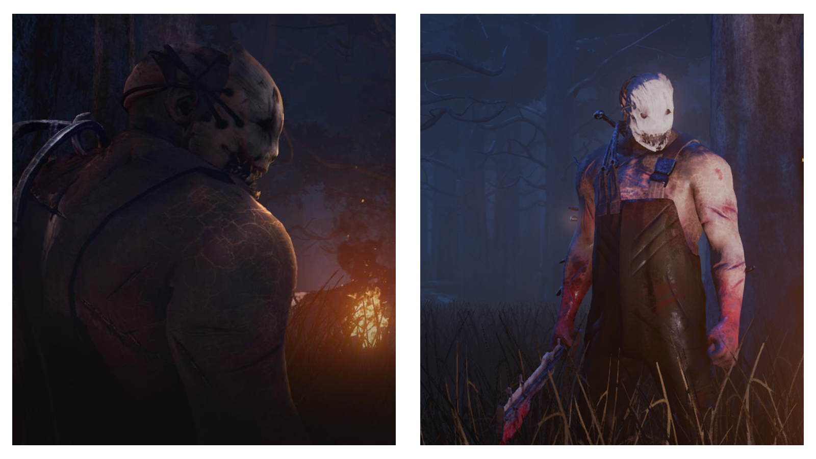 Stills from the video game Dead by Daylight