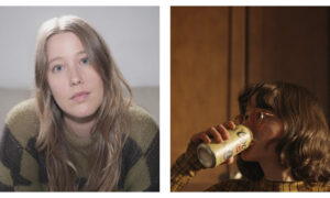 Stills of Victoria Trow and her documentary 'Eructation'