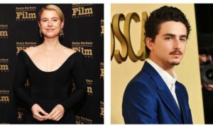 Jessie Buckley and Timothee Chalamet