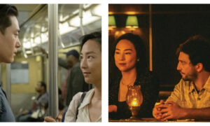 Two stills from the film Past Lives