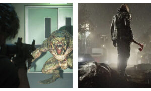 Stills from Resident Evil video games