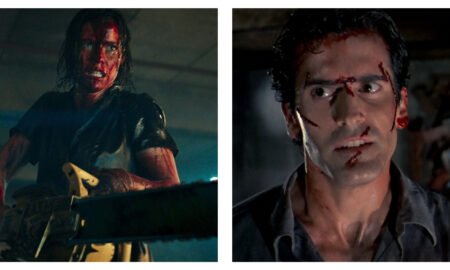 Stills from The Evil Dead franchise