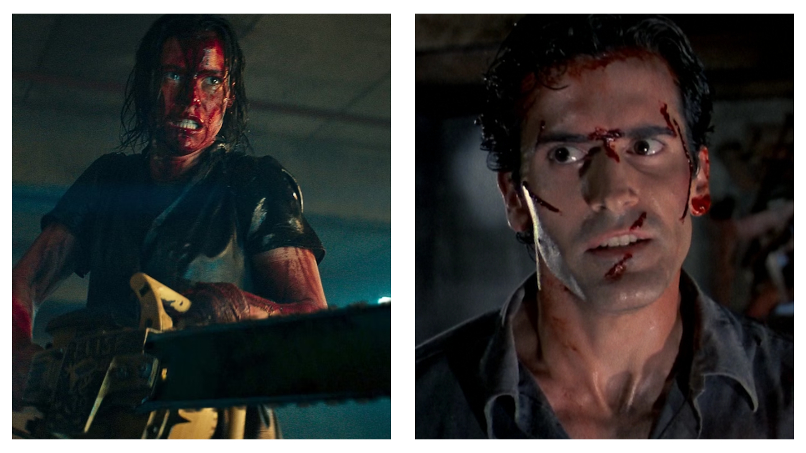 Stills from The Evil Dead franchise