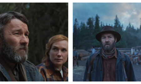 Stills from the film Train Dreams