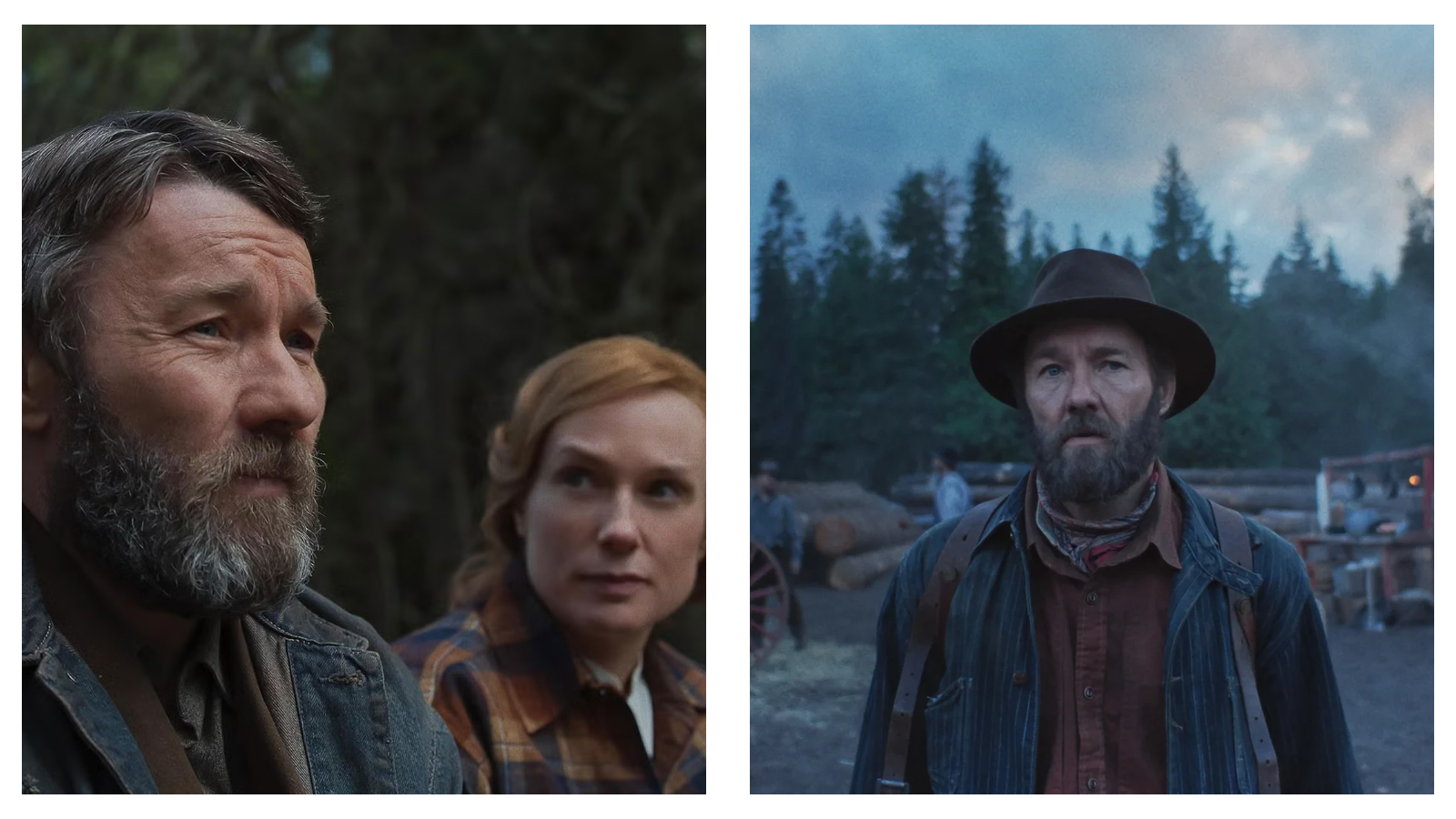 Stills from the film Train Dreams