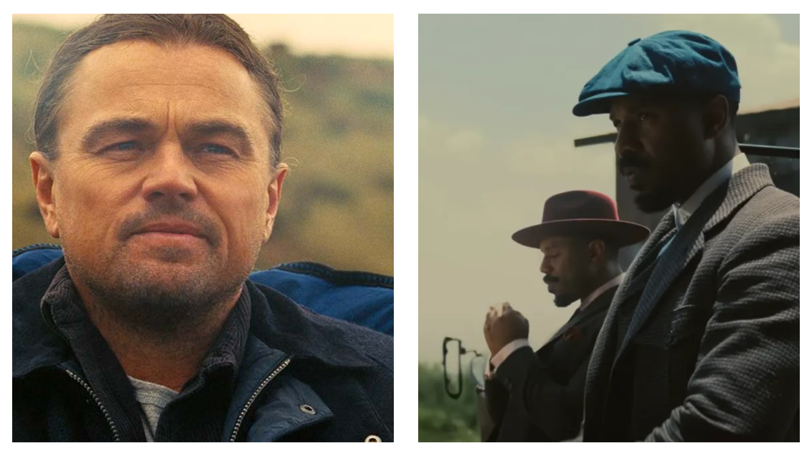 Stills from One Battle After Another and Sinners