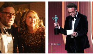 Catherine O'Hara and Seth Rogen