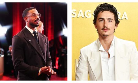 Michael B. Jordan and Timothee Chalamet