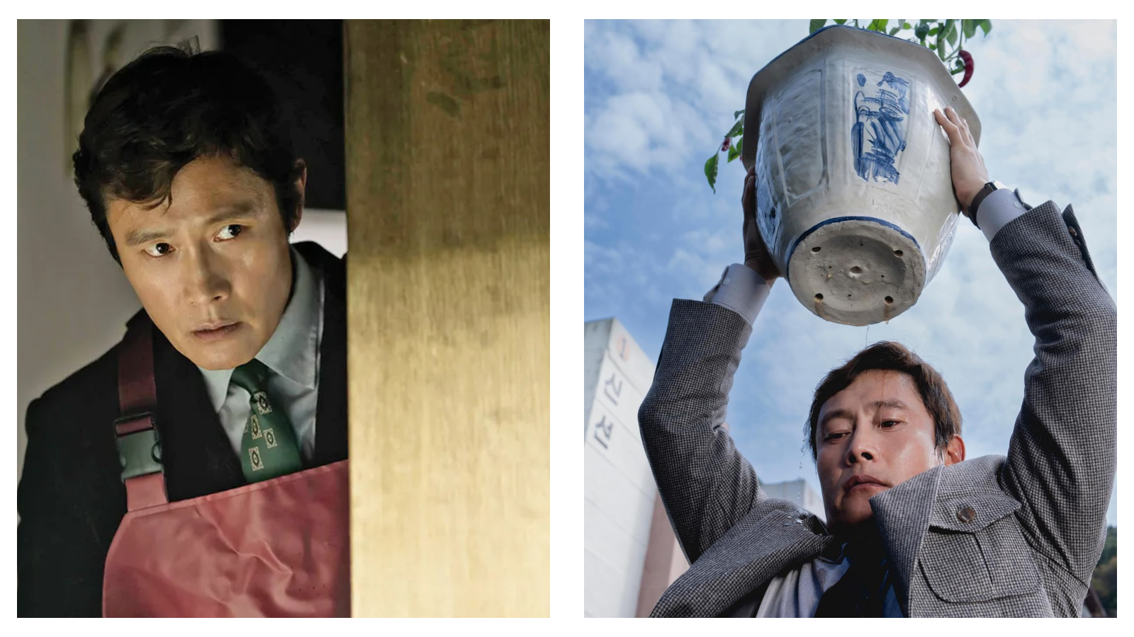 Stills from the film No Other Choice