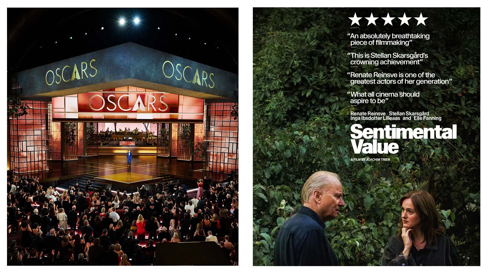 Oscars and Sentimental Value poster and reviews