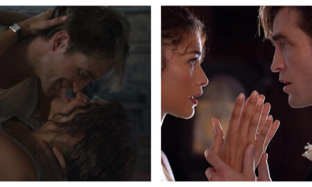 Stills of Robert Pattinson and Zendaya in The Drama