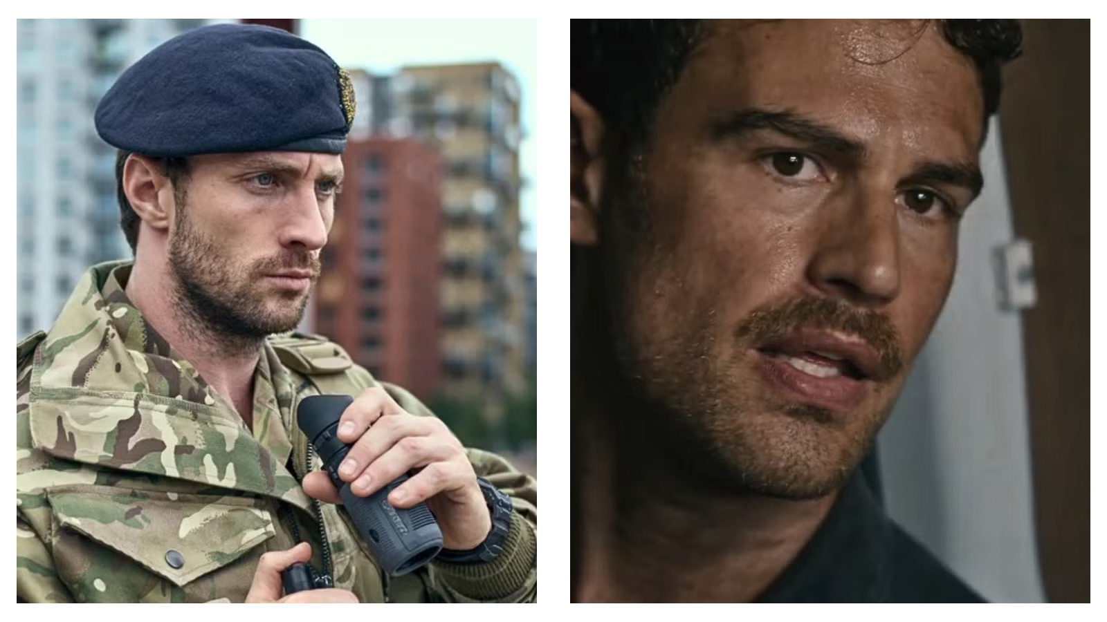 Stills of Aaron Taylor-Johnson and Theo James in Fuze
