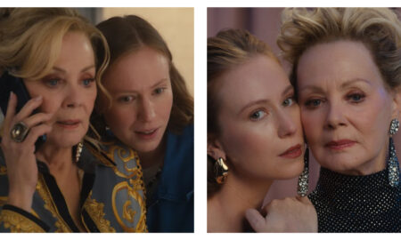 Stills of Jean Smart and Hannah Einbinder in the TV comedy Hacks