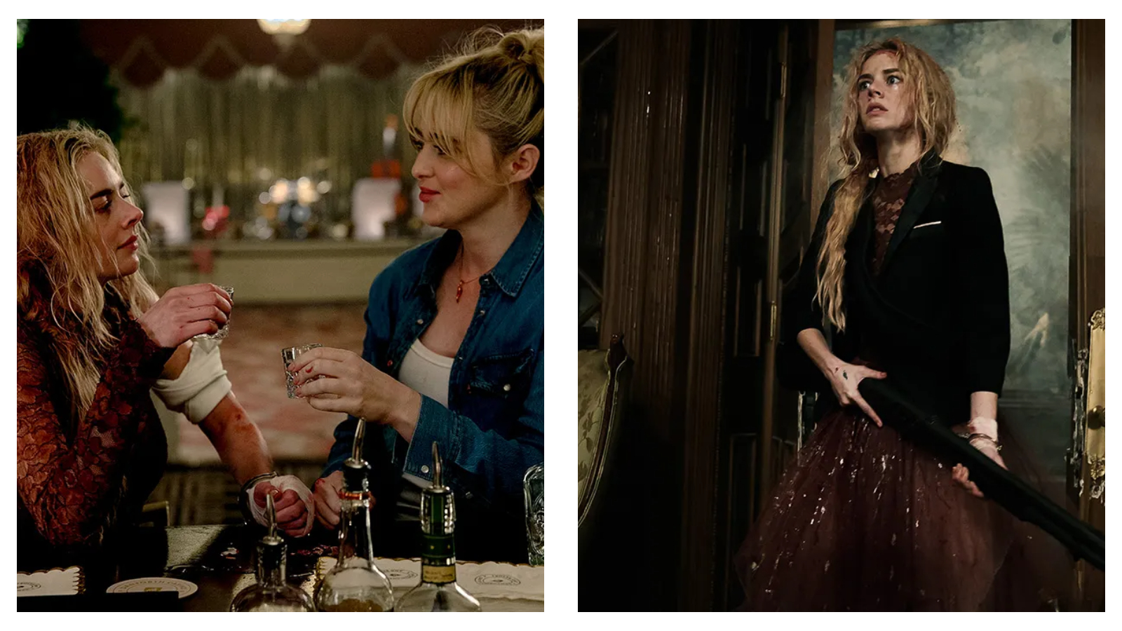 Stills of Samara Weaving and Kathryn Newton in Ready or Not 2: Here I Come