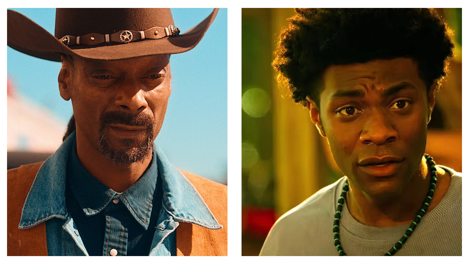Stills of (left) Snoop Dogg and (right) Jonathan Daviss