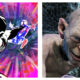 A still of Beyond the Spider-Verse side by side with a still of Gollum