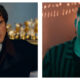 Split image with Jacob Elordi in Wuthering Heights on the left and Tom Francis in You on the right