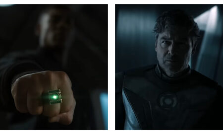 Stills from the teaser trailer for DC Studios' Lanterns
