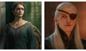 Queen Alicent and Aemond Targaryen