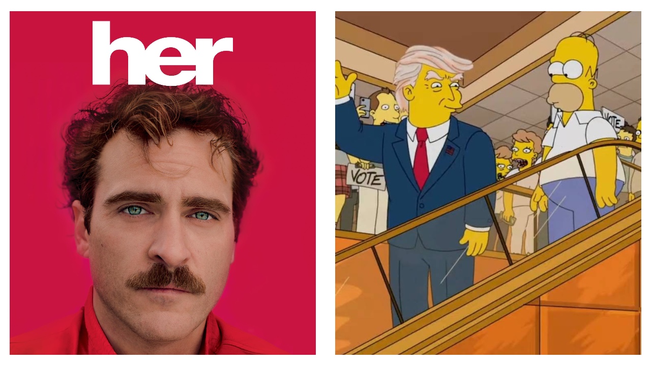Movies and TV that predicted the future Her and The Simpsons