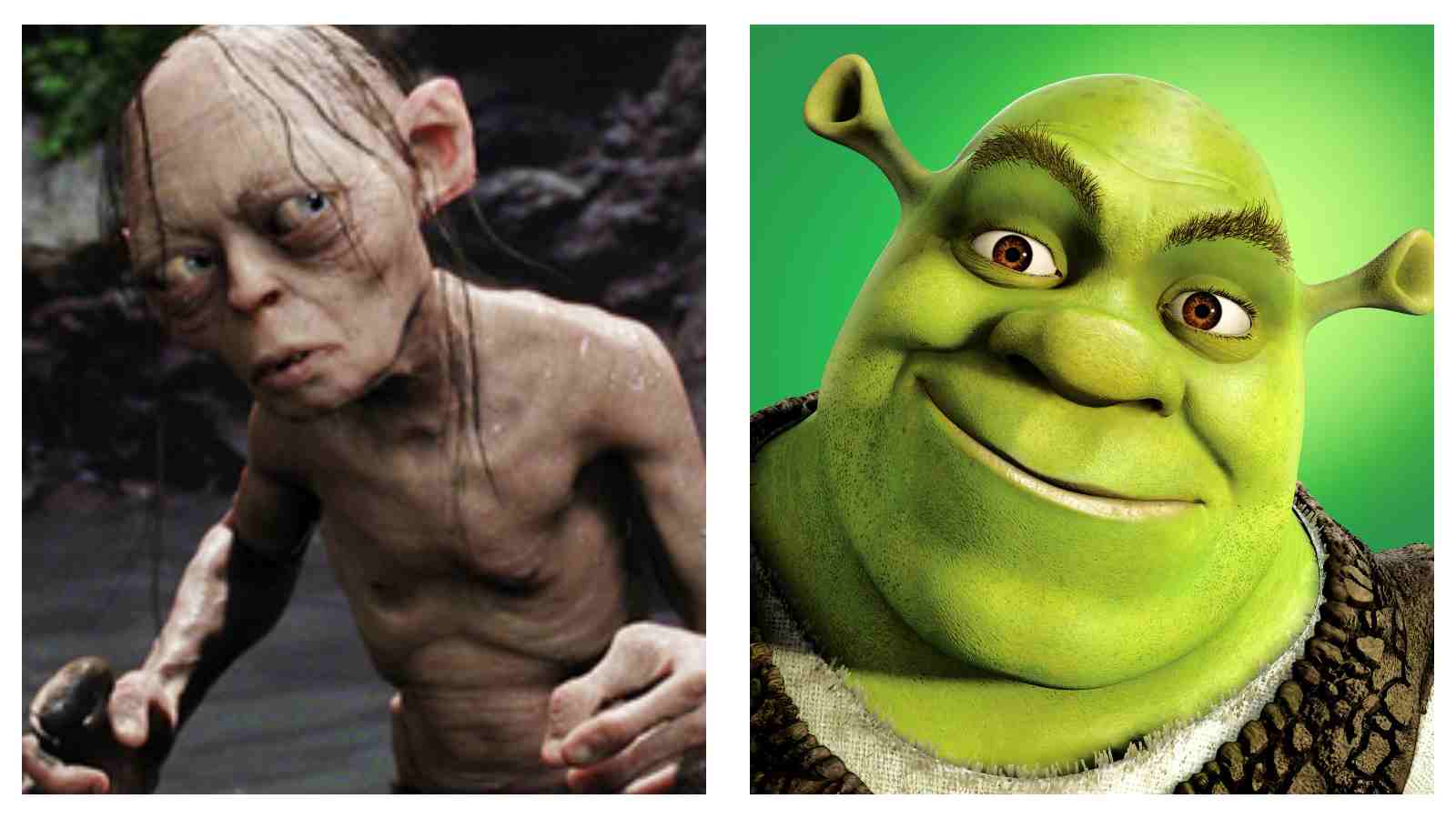 Gollum and Shrek
